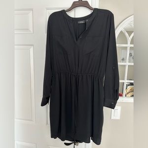 Apt 9 Women’s Long Sleeve Dress With Tie Waist - Size 16 Black